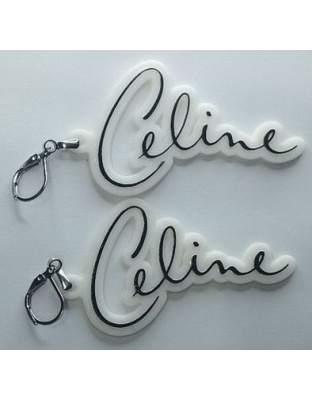 Boucles d'oreilles "Signature Céline" – Style Fan Art &amp; Collector
