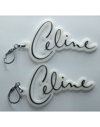 Boucles d'oreilles "Signature Céline" – Style Fan Art &amp; Collector