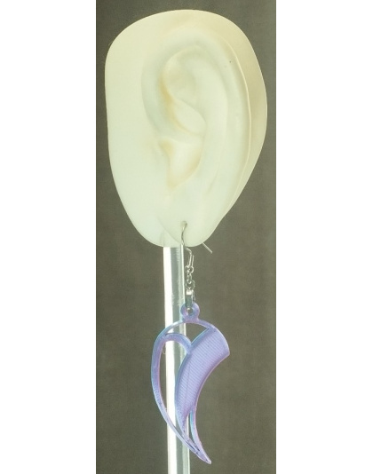 Boucles d'Oreilles "Orchis" - Style Graphique &amp; Cyberpunk