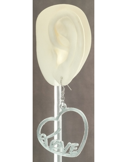 Boucles d'Oreilles "Love Heart" - Style Romantique &amp; Graphique