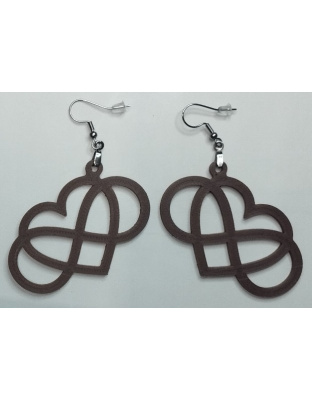 "Boucles d'Oreilles" "Infinity Heart" - Style Romantique &amp; Graphique