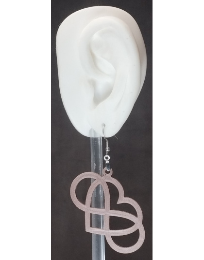 "Boucles d'Oreilles" "Infinity Heart" - Style Romantique &amp; Graphique