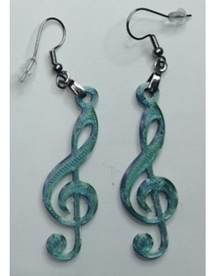 Boucles d'Oreilles "Mélodie" - Style Musical &amp; Vintage