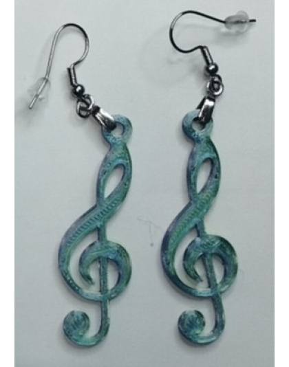Boucles d'Oreilles "Mélodie" - Style Musical &amp; Vintage