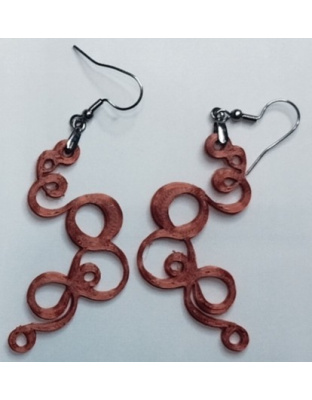 Boucles d'Oreilles "Volutes" - Style Baroque &amp; Bohème