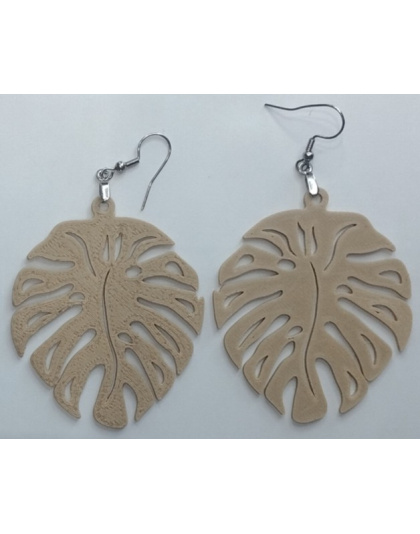Boucles d'Oreilles "Monstera" - Style Tropical &amp; Bohème