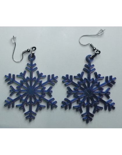 Boucles d'Oreilles "Cristal Polaire" - Style Hivernal &amp; Géométrique