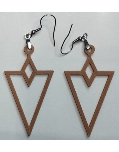 Boucles d'Oreilles "Origami Arrow" - Style Géométrique &amp; Minimaliste