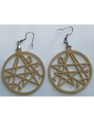 Boucles d'Oreilles "Le Sceau de Cthulhu" - Style Ésotérique &amp; Gothique