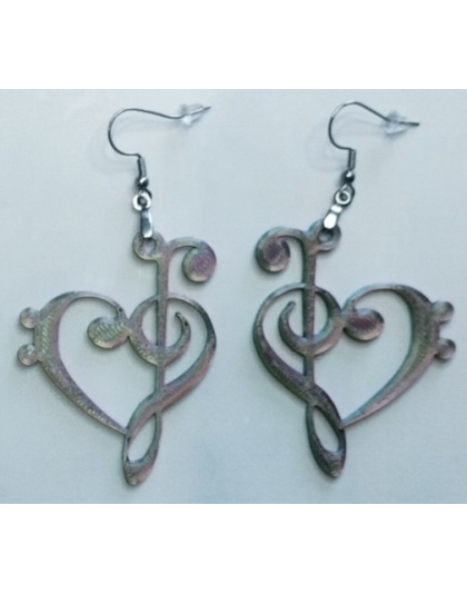 Boucles d'Oreilles "Mélodie du Cœur" - Style Musical &amp; Romantique