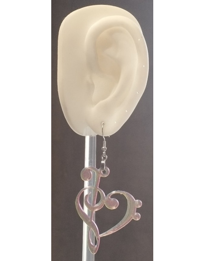 Boucles d'Oreilles "Mélodie du Cœur" - Style Musical &amp; Romantique