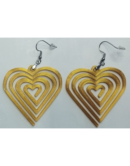 Boucles d'Oreilles "Cœur Infini" - Style Graphique &amp; Romantique