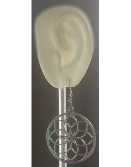 Boucles d'Oreilles "Rosace Mandala" - Style Géométrique &amp; Bohème