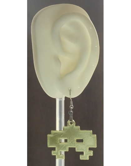 Boucles d'Oreilles "Space Invaders" - Style Geek &amp; Rétro