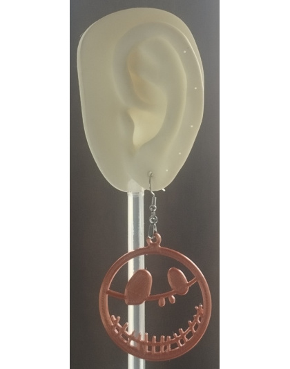 Boucles d'Oreilles "Sourire d'Épouvantail" - Style Halloween &amp; Fantastique
