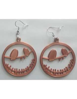 Boucles d'Oreilles "Sourire d'Épouvantail" - Style Halloween &amp; Fantastique