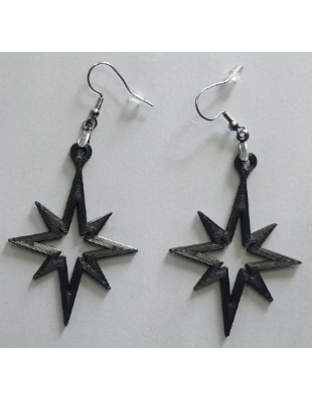 Boucles d'Oreilles "Stella" - Style Gothique &amp; Moderne