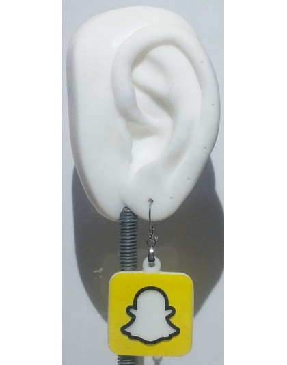 Boucles d'Oreilles "SnapGhost" - Style Pop Culture &amp; Geek