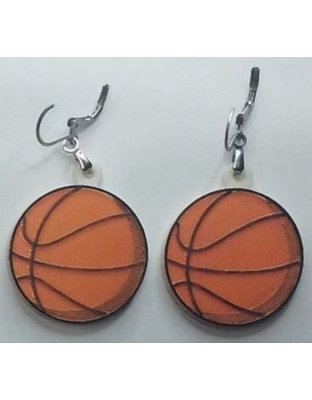 Boucles d'Oreilles "Basketball" - Style Sport &amp; Décalé