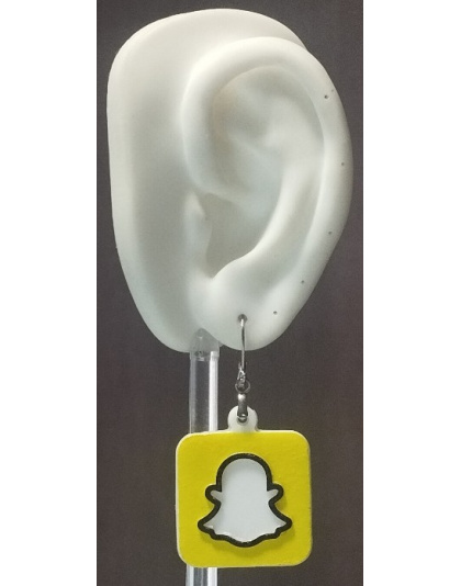 Boucles d'Oreilles "SnapGhost" - Style Pop Culture &amp; Geek