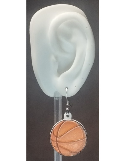 Boucles d'Oreilles "Basketball" - Style Sport &amp; Décalé